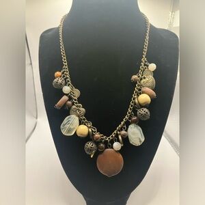 Beautiful vintage, wooden beaded necklace